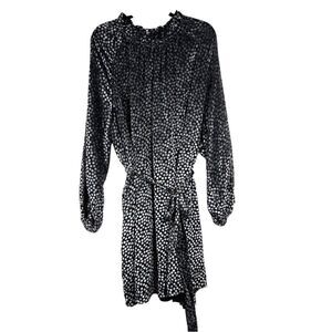 NWT Eloquii Elements Multi Colored Flock Easy Velvet Polka Dot Dress 22/24